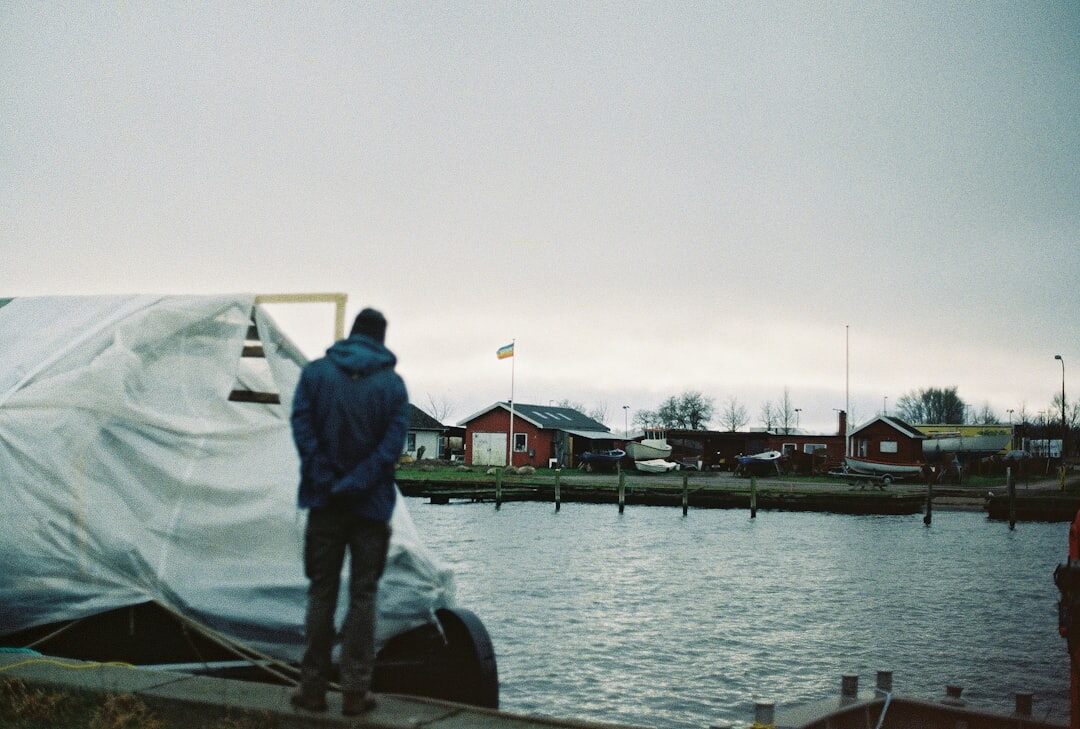 fisherman on boat in denmark