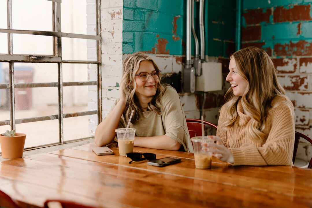 woman sharing life story
